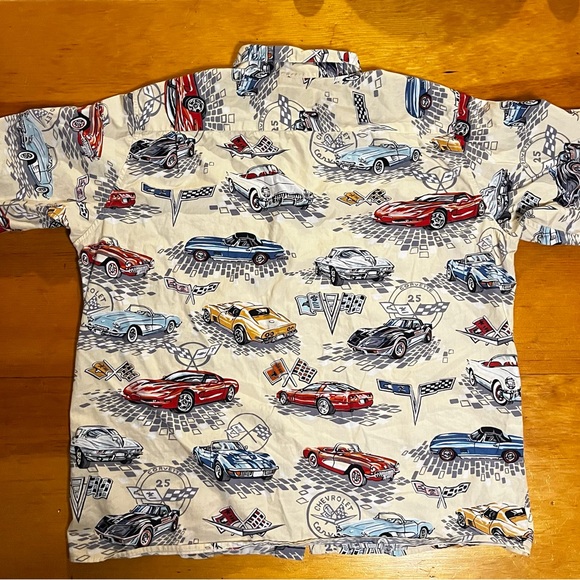 Vintage 90s Reyn Spooner Classic Cars Button Down Shirt XL - Picture 2 of 3